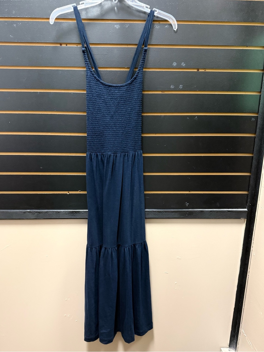 Nation LTD Penelope Cross Back Maxi Dress Navy S NWT
